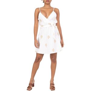 Lilie Rose MIDI SHIRT Spring Summer 2025 DRESS WVN-White- Dames Jurk - Maat S/M