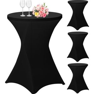 Goodivery ® Set van 4 Luxe Stretch Hoezen voor Bistro- en Statafels met Verstevigde Voetzone