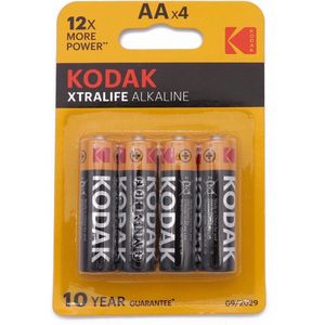Kodak Xtralife AA batterijen 1,5V 4 stuks