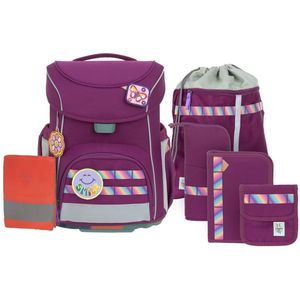 Lässig Schooltas Regenhoes Unique School Set Slim 7-delig Lilac Paars