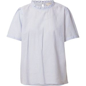 Cream blouse katinka Lichtblauw-38 (M)
