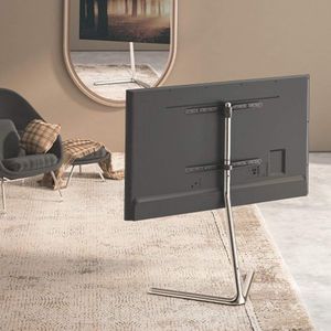 TV standaard televisiestandaard 49-70 inch (124-178 cm) staande voet flatscreen tv-beugel VESA 300x200-600x400 verchroomd zilver