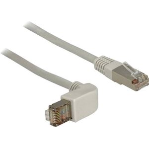 Delock 83514 RJ45 Netwerkkabel, patchkabel CAT 5e S/FTP 0.50 m Grijs 1 stuk(s)