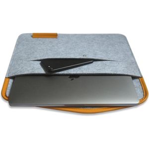 LOUZIR Vilten Laptop Sleeve ""Folder"" Lichtgrijs |