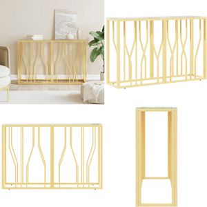 vidaXL Wandtafel 110x30x70 cm roestvrij staal en glas - Wandtafel - Wandtafels - Tafel - Haltafel