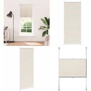 Plissé rolgordijn 70x200cm creme - Vitrage - Vitrages - Plissérolgordijn - Plissérolgordijnen