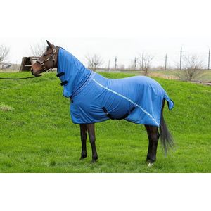 Harry's Horse Cooler- vliegendeken Mesh Pro met hals - maat 115/155 - blue