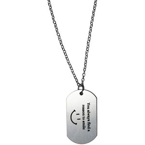 Akyol - you always find a reason to smile ketting - Quotes - familie vrienden - cadeau