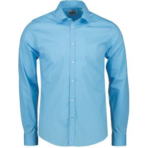 Scotch & Soda Overhemd - Slim Fit - Blauw - XXL