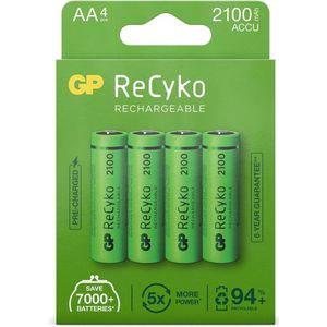 3 x 4 Pack - GP Recyko - Oplaadbaar Batterij AA 2100mah (4st.)