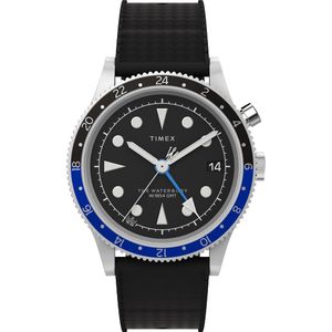 Timex Traditional TW2W22600 Horloge - Rubber - Zwart - Ø 39 mm