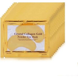 Collageen oogmasker - Gezichtsverzorging tegen wallen (10 sets) - Eye pads tegen donkere kringen - Hydrogel 24K goud
