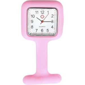 Bijoux by Ive - Verpleegsters Horloge - Vierkant - Roze