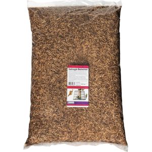 Voerwaarts Meelwormen 10kg - Gedroogde Meelwormen - Buitenvogelvoer - kippenvoer - Visvoer 10 kg ( 2x5kg)