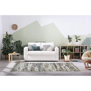 eCarpet Capri Collection 100% gerecycled katoen duurzame rug livingroom keuken hal cosy scandi handgemaakt ABSTRACT 9013-120 cm x 180 cm