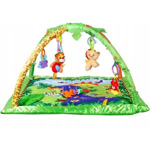 Hanks Kids - Pluche Mat Zacht Veilig Baby Kids Speelgoed Jungle Dieren Interactieve Geluiden