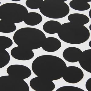 Mouse stickers (24) – Mouse stickers – Muurstickers Mouse – Mouse traktaties – Herbruikbaar en Overschrijfbaar - Kleur: Zwart