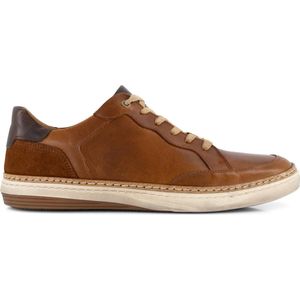 Travelin' Northampton - Casual leren herensneakers - Veterschoen - Cognac Bruin leer