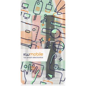 kwmobile horlogeband geschikt voor Xplora X6 Play - Maat S - 2x siliconen armband voor fitnesstracker in petrol / oudroze