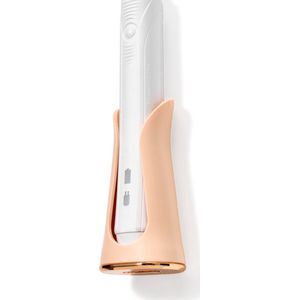 Elektrische tandenborstelhouder - PERZIK roze 1 stuk - Flexibele Siliconen - hangend aan de muur zonder boren - geschikt voor Oral-b & Philips sonicare - toothbrush holder