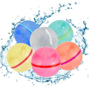 Herbruikbare Zelfsluitende Waterballonnen - 4 stuks - Magnetische strip - Siliconen - Waterspeelgoed - Buitenspeelgoed