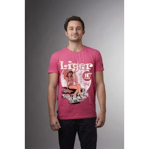 LIGER - Limited Edition van 360 stuks - Hans van Oudenaarden - Pin Up - T-Shirt - Maat S