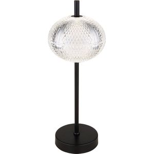 Globo tafellamp Aida - zwart - metaal - 15 cm - ingebouwde LED-module - 16042T