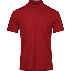 DANISH ENDURANCE Classic Fit Poloshirt Heren - Biologisch Katoen - Korte mouw - Rood - Maat M