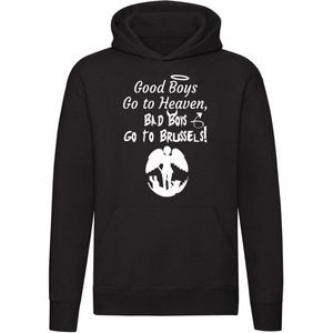 Good Boys Go to Heaven Boys Girls Go to Brussel Hoodie | bruxelles | belgie | brusselaars |  sweater | trui | unisex | capuchon