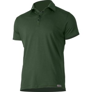 Lasting ELIOT Men's Merino Polo Shirt Green