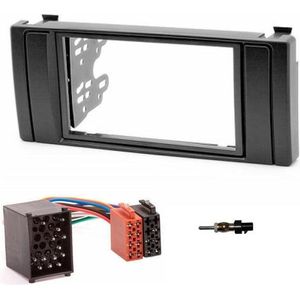 Bmw x5 e53 5-serie  e39 2-din inbouwframe met kabel en antenne kit frame autoradio