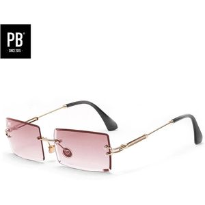 PB Sunglasses - Gipsy Gradient Pink. - Zonnebril dames - Roze glazen - Randloze zonnebril - Festival bril