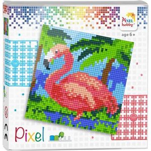 Pixelhobby Complete Pixel Set Flamingo 12 x 12 cm