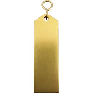 CombiCraft Bercy hotel sleutelhanger goud - 100 x 30 mm - 5 stuks