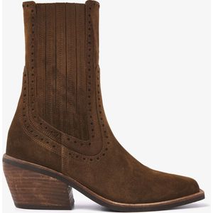 VIA VAI Eveline Cass Chelsea boots dames - Bruin - Maat 38