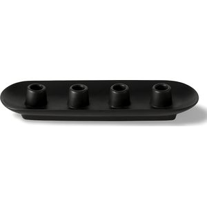 Kandelaar Zwart 4 kaarsen - 34 cm