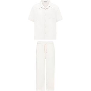 Chris Oversize Short Sleeve Shirt Wide Leg Trousers Set