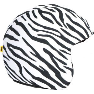 TOF SKIN - Zebra - losse Skin - LET OP: Past alleen op een TOF BASE HELM (Scooter helm - Brommer helm - Motor helm - Jethelm - Fashionhelm - Retro helm)