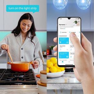 LED strip 5 meter WiFi 16 miljoen kleuren dimbaar APP-bediening snijbaar compatibel met Amazon Alexa Hey Google energiebesparing - TP-Link L900-5