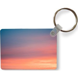 Sleutelhanger - Zon - Lucht - Wolken - Roze - Uitdeelcadeautjes - Plastic