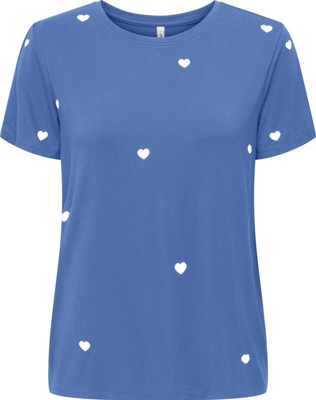 Only Karli Heart Shirt Dames - Maat XL