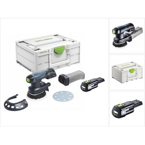 Festool ETSC 125-Basic accu excenterschuurmachine 18 V 125 mm borstelloos + 1x accu 3.0 Ah + systainer - zonder oplader