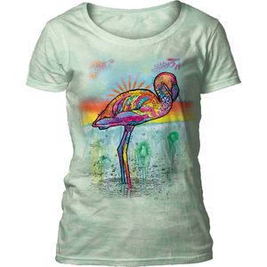 Ladies T-shirt Russo Pink Flamingo S