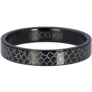 iXXXi Jewelry Vulring 4 mm Black Snake Zwart - maat 17
