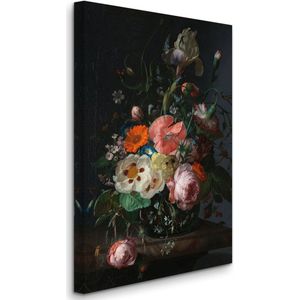 Rachel Ruysch - Still Life with Flowers on a Marble Tabletop - Stilleven met bloemen op een marmeren tafelblad (1716) - 3:2
