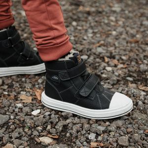 Klittenbandschoenen | Jongens | Black | Schapenwol | Shoesme | Maat 26