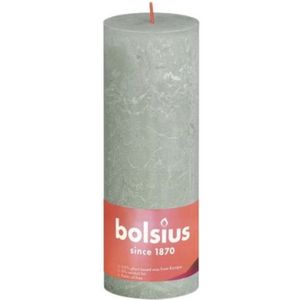 Bolsius Stompkaars Rustiek Foggy Green - 19 cm / ø 7 cm