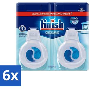 Finish Deo Odorstop - Vaatwasverfrisser - Fris Parfum - Anti-geur - Tot 120 Afwasbeurten - Voordeelverpakking - 6 stuks
