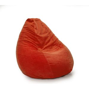 Drop & Sit - compacte zitzak - trendy rib (corduroy) - oranje - 180L