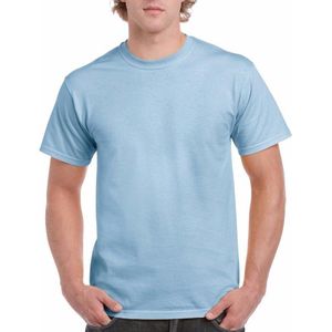 Lichtblauw katoenen shirt voor volwassenen 2XL (44/56)